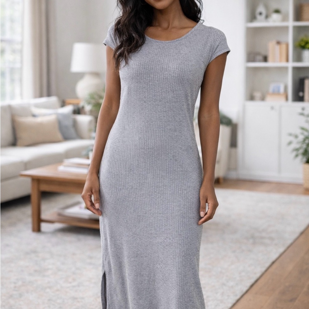 Casual Gray Women's Dress